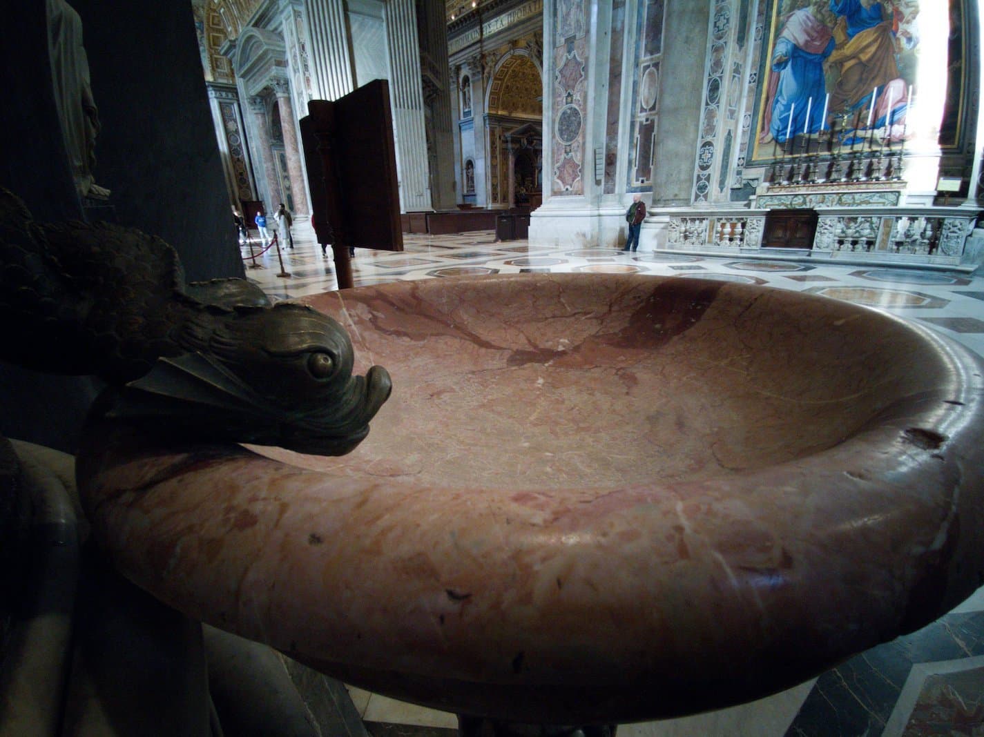 holy water font