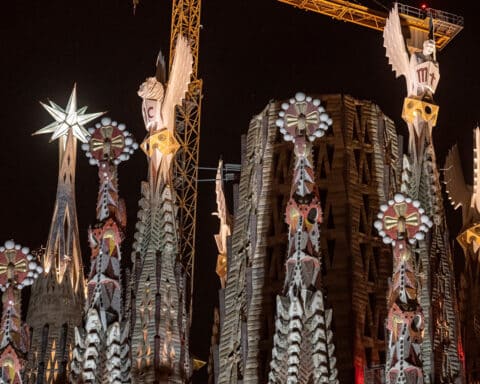 TOWERS OF EVANGELISTS SAGRADA FAMILÍA