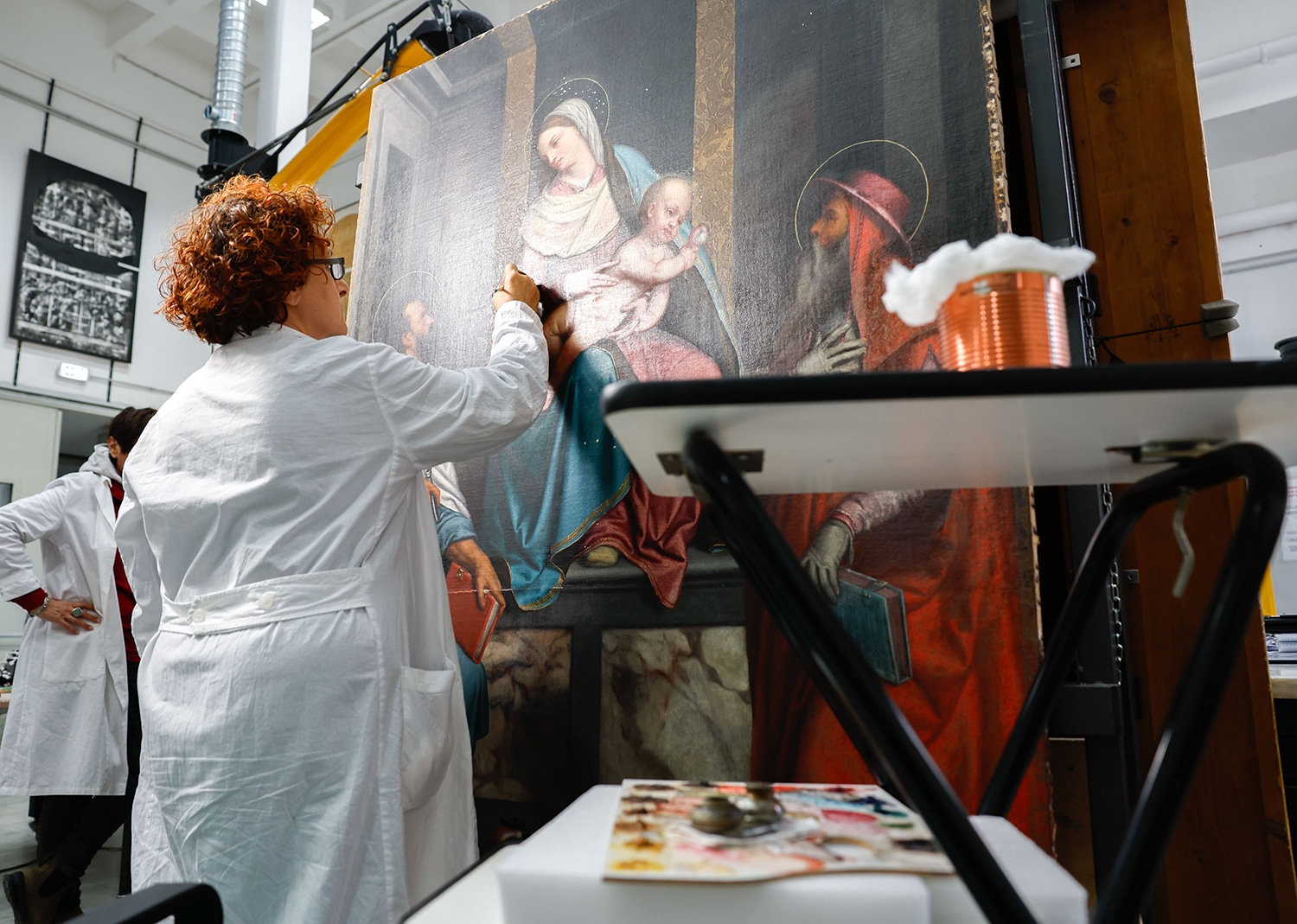 VATICAN MUSEUMS restorers