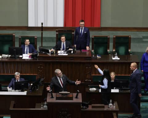 lawmaker Hanukkah candles Poland
