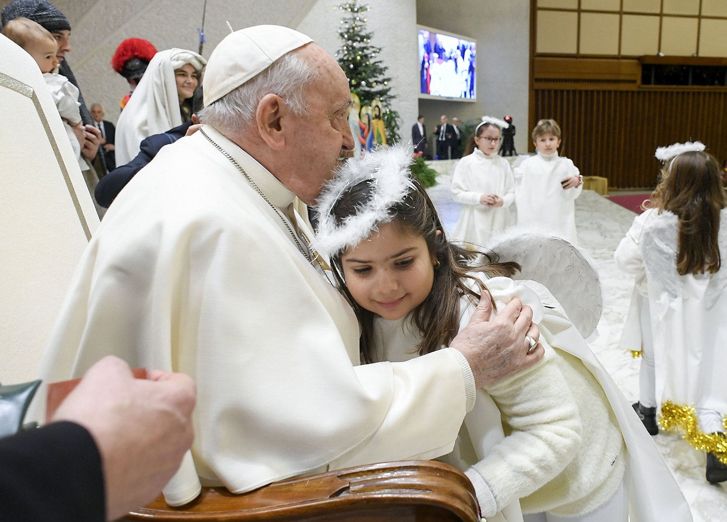 Pope Living Rosary