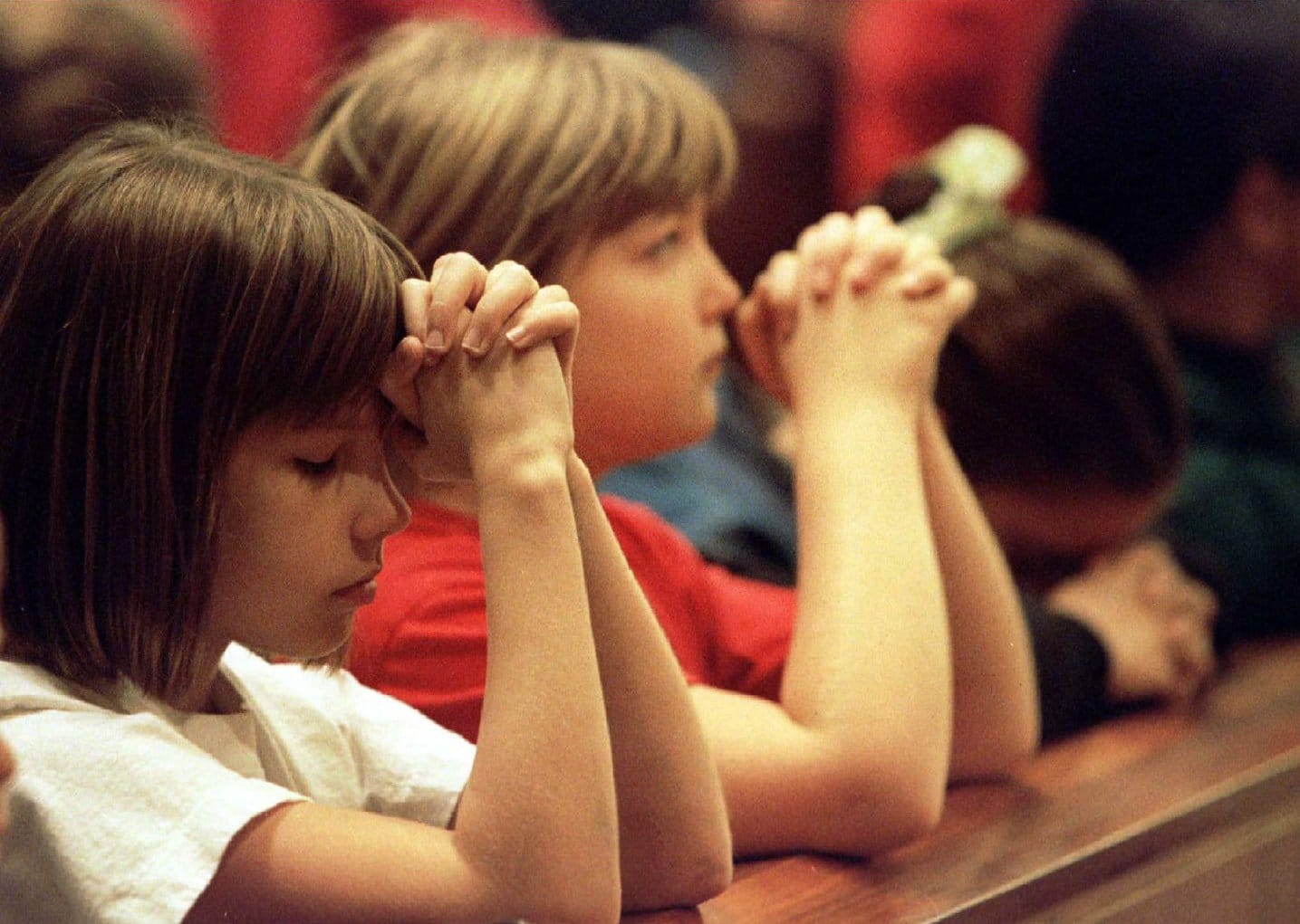 Children pray