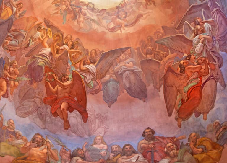 How do the saints and angels hear our prayers?