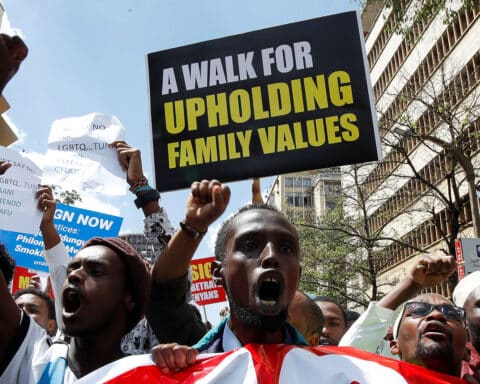 ANTI-LGBTQ PROTESTERS KENYA