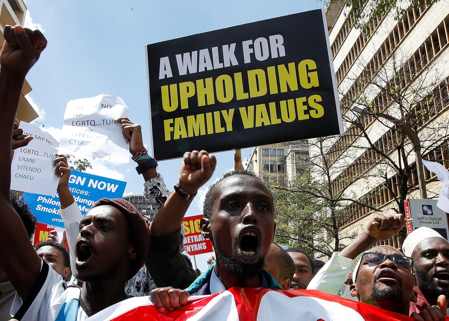 ANTI-LGBTQ PROTESTERS KENYA