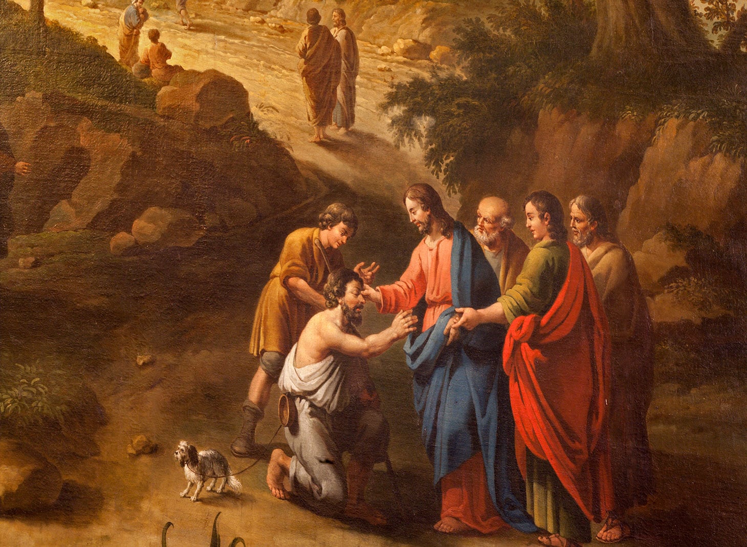 Christ healing the blind men