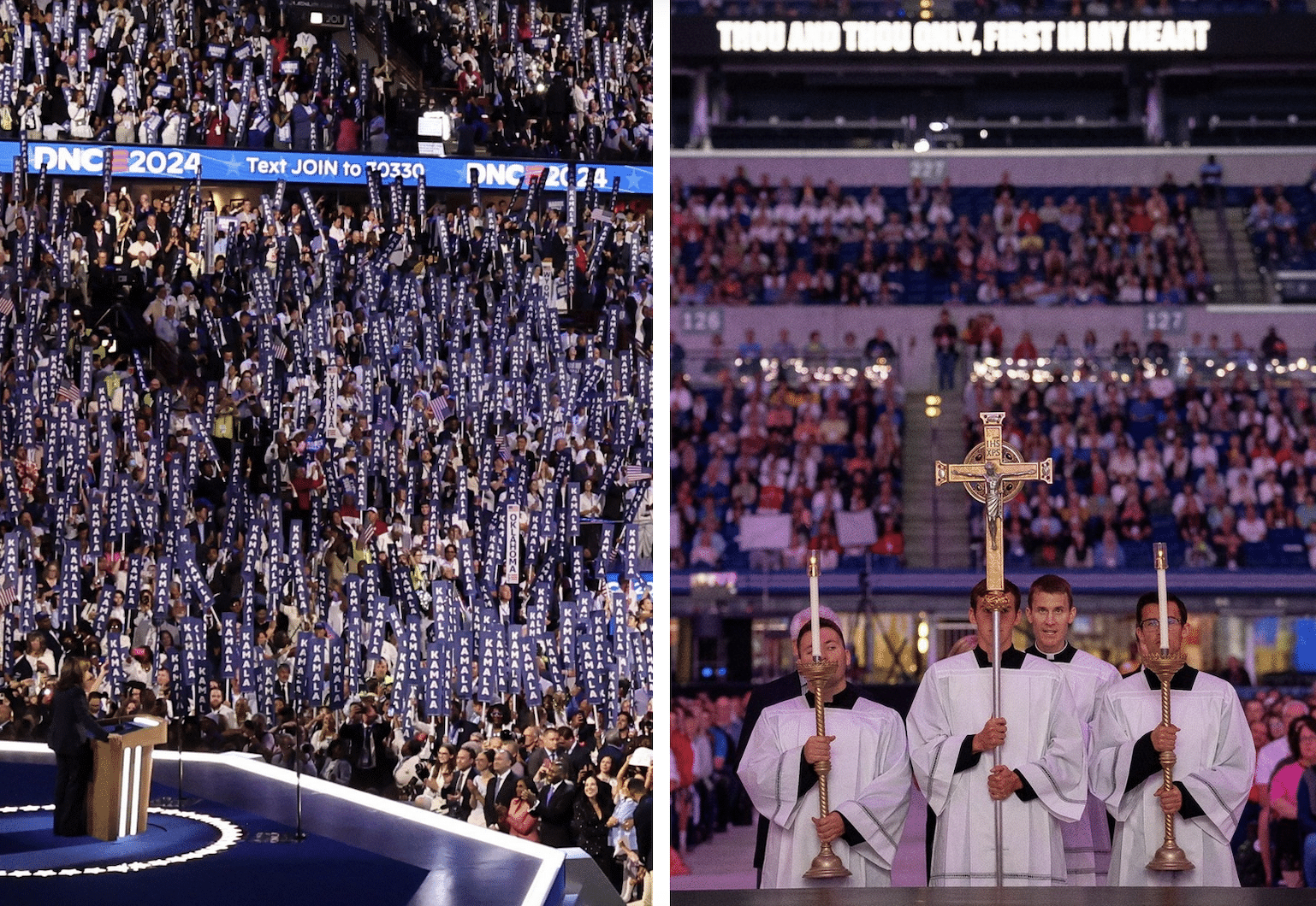 DNC convention and the National Eucharistic Congress
