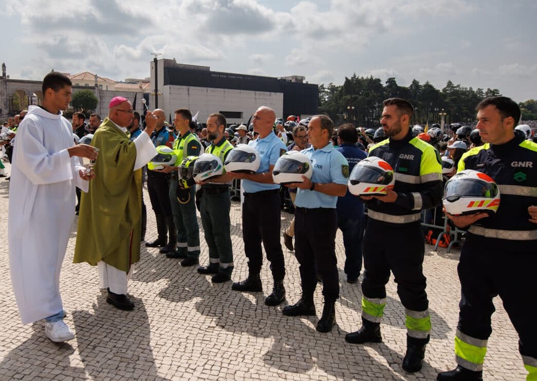 LISBON PATRIARCH BLESSING HELMETS FATIMA SANCTUARY