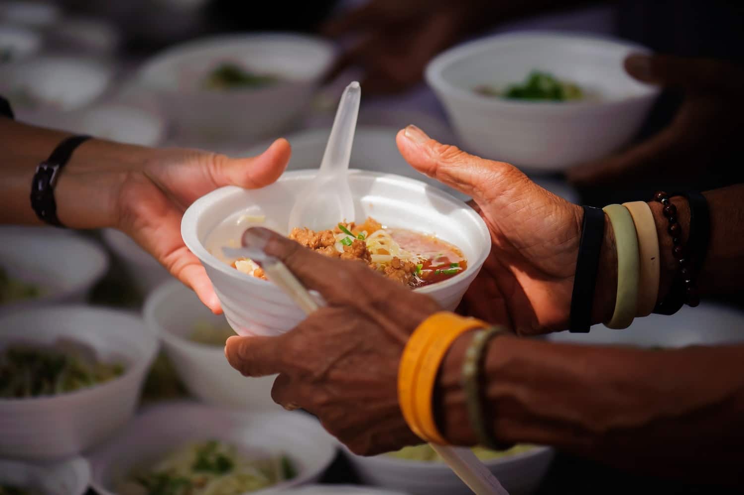 Feeding the poor