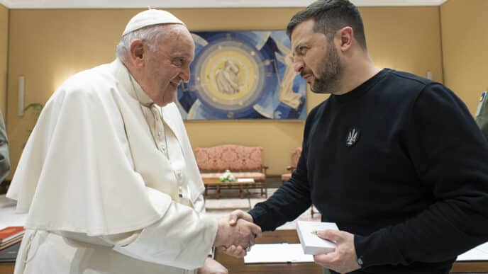 POPE FRANCIS UKRAINIAN PRESIDENT ZELENSKYY