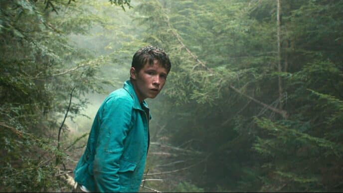 Luke David Blumm on a movie shoot